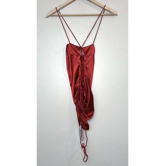 NWT PRINCESS POLLY Gracie Bodysuit in Red - Picture 6 of 11